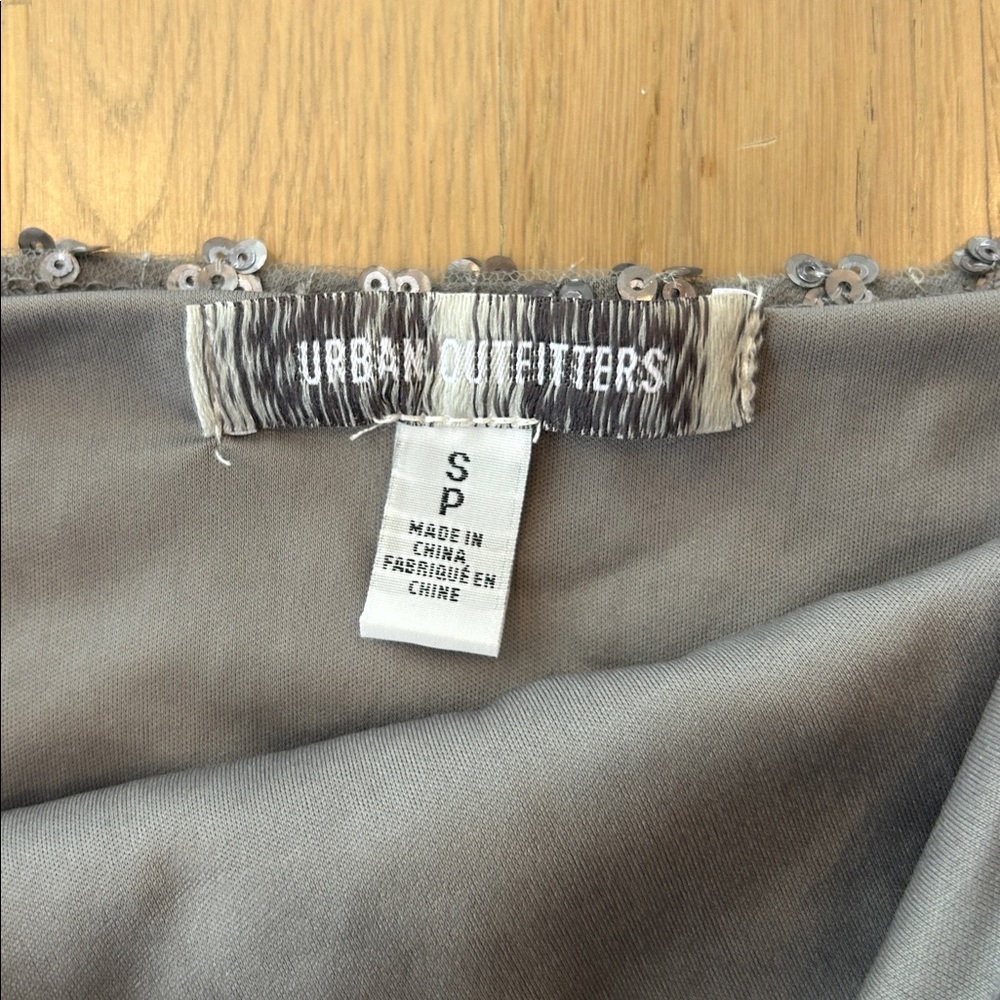 Urban Outfitters Gray Sequin tube top - Picture 2 of 3